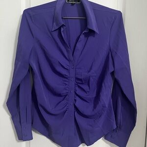 Elegant Purple Button Down Shirt